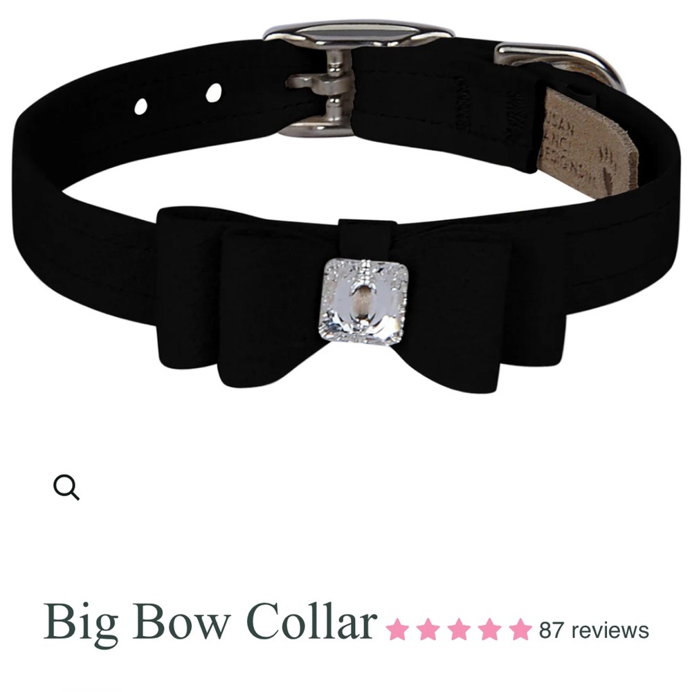 Susan Lance Designs Big Bow Collar NWOT